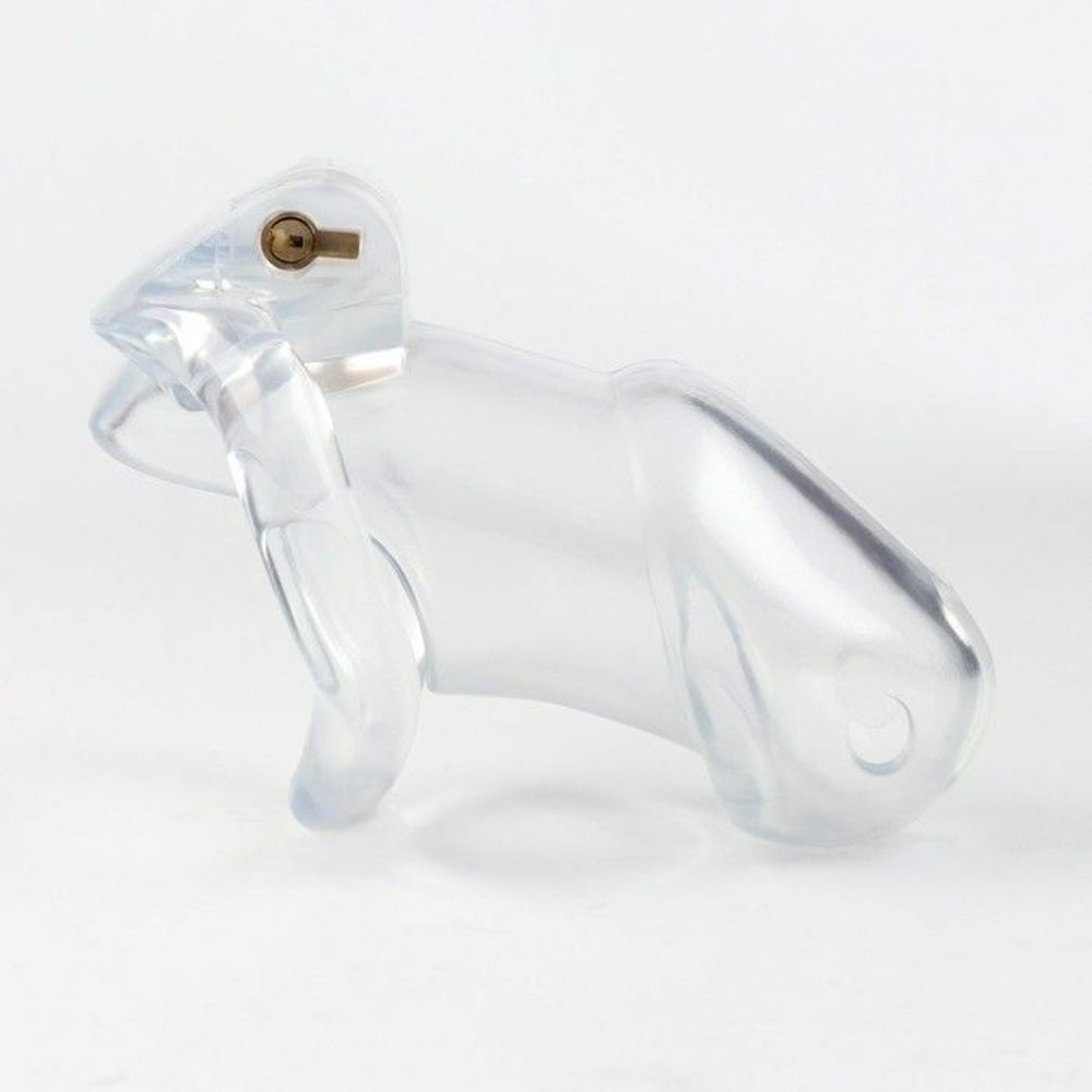 Прозрачный мужской пояс верности «Оки-Чпоки» (Цвет: прозрачный)