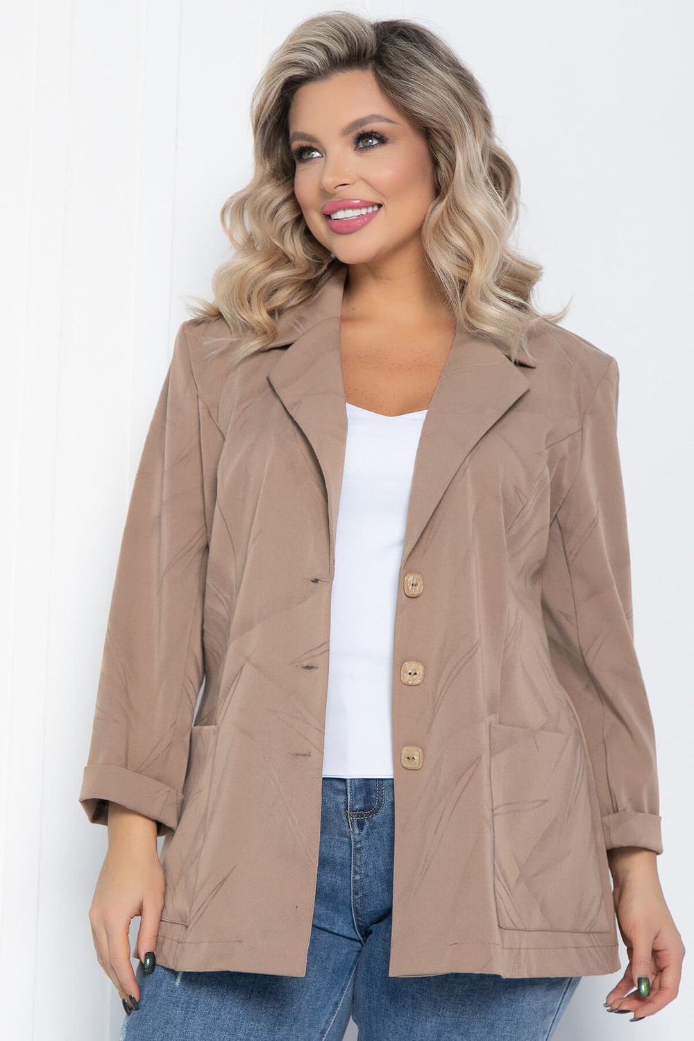 Жакет Зоя (светло-коричневый) Б12532-3 LT Collection