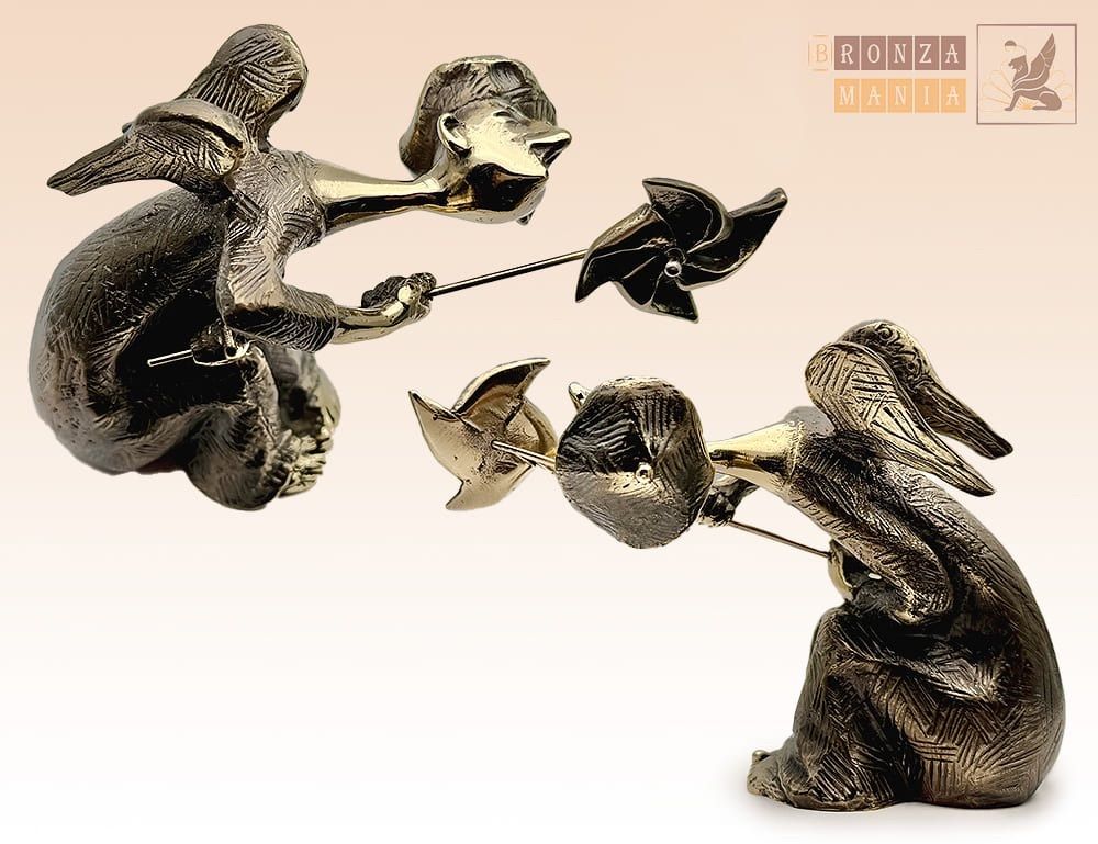 фигурка Ангел с ветрячком. Работа Романа Шустрова