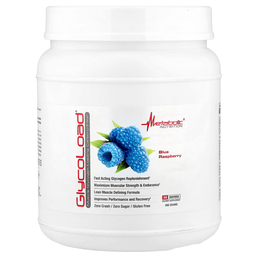 Metabolic Nutrition, GlycoLoad, Голубая малина`` 600 г