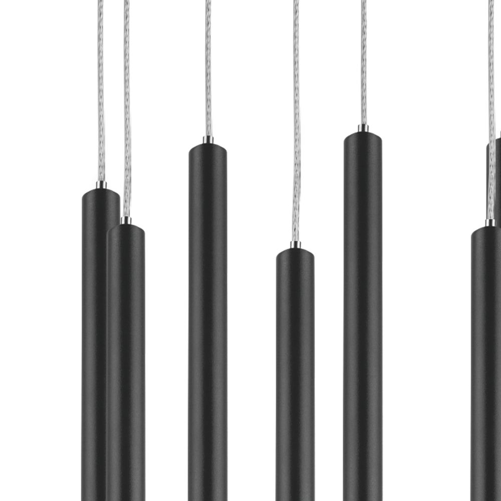 L8T747447 Люстра TUBO LED 40W 2560LM 25G ЧЕРНЫЙ 4000K (574737+747447 (8шт)