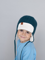Шапка зимняя вязаная (Морская волна) ТОКИ