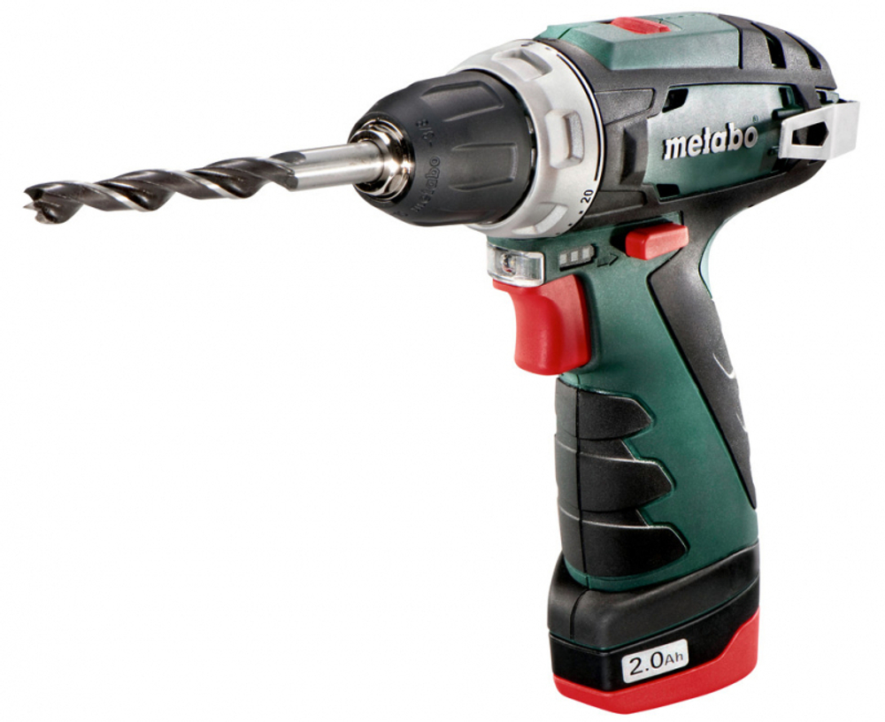 Аккумуляторная дрель-шуруповерт Metabo PowerMaxx BS 12 В, 2.0 А·ч х2, сумка (600079550)
