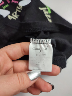 Лонг Gloria Jeans черный с принтом на 8-9 лет