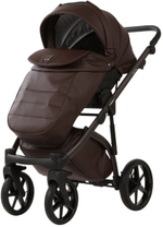 Детская коляска Adamex Chantal Pro Natura 2 в 1 CN-17-COFFEE (ШОКОЛАД КОЖА)