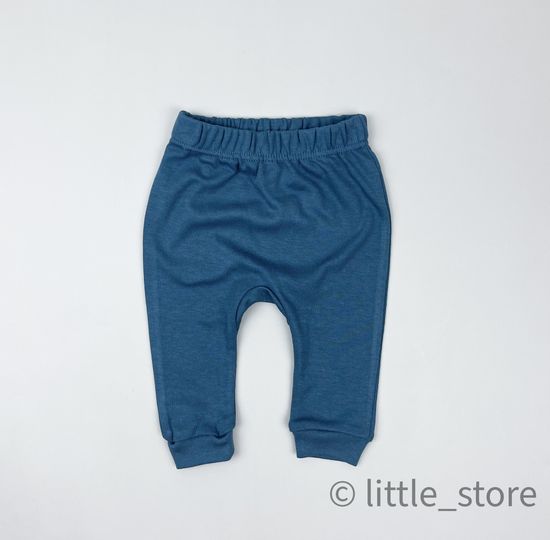 Штанишки хлопковые "Basic" Синий камень