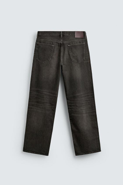 ZARA ДЖИНСЫ STRAIGHT FIT, КОРИЧНЕВЫЙ