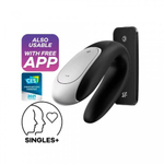 Смарт вибратор для пар Satisfyer Double Fun Connect App черный