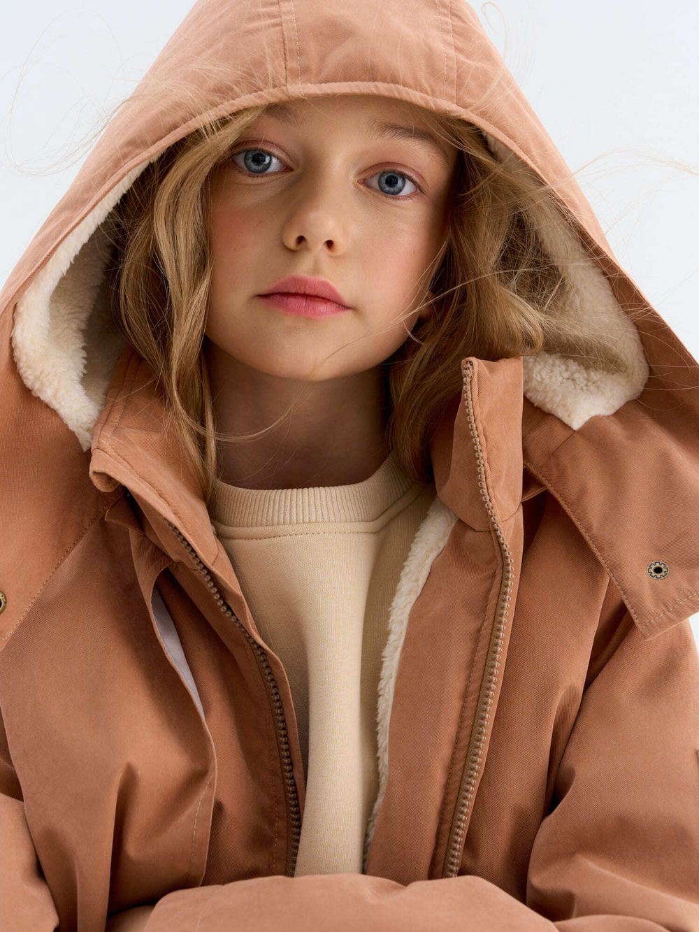 Парка демисезонная на меху "Карамель" 7+