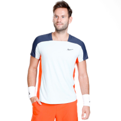 Мужское теннисное поло Nike Dri-Fit Slam T-Shirt Men - Light Blue, Dark Blue