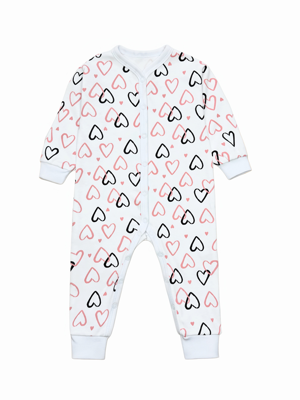 Комбинезон Sleep Сердца coral (68;74)