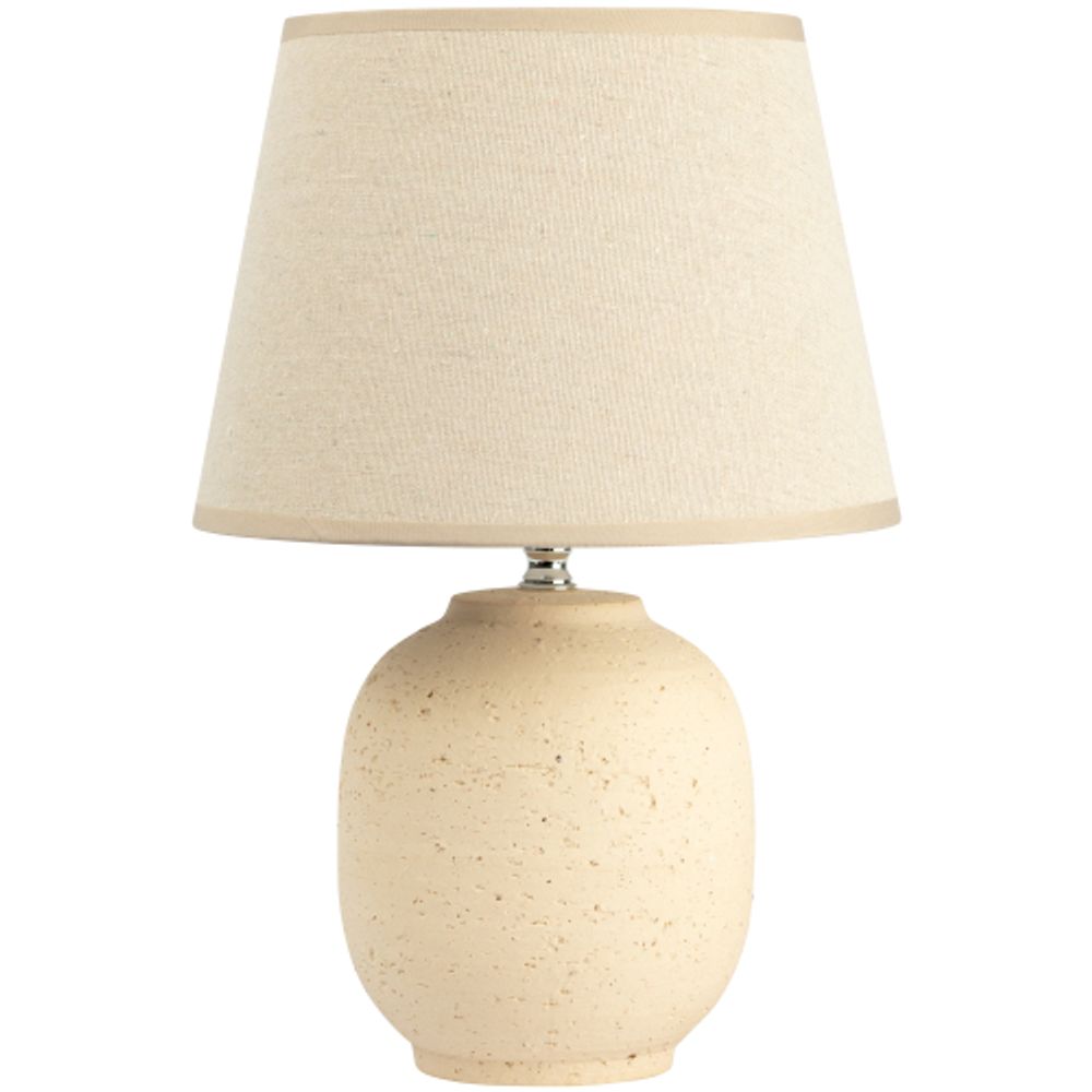 Настольная лампа Rivoli Naomi 7551-501 1 х Е14 40 Вт керамика бежевая с абажуром | Rivoli