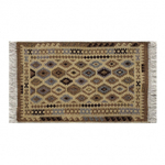 Коврик хлопковый двусторонний KILIM (коричневый-бежевый)