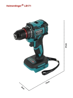 Аккумуляторная бесщеточная дрель LB171 Heimerdinger, 18В, без батареи