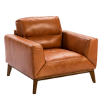 Кресло Angel Cerda из кожи KF1016-1P /5036 светло-коричневое