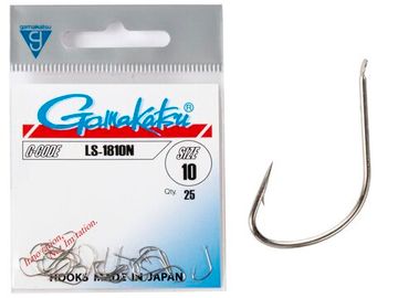 Крючки Gamakatsu LS-1810N HOOKS NICKEL разм. 10 25шт.