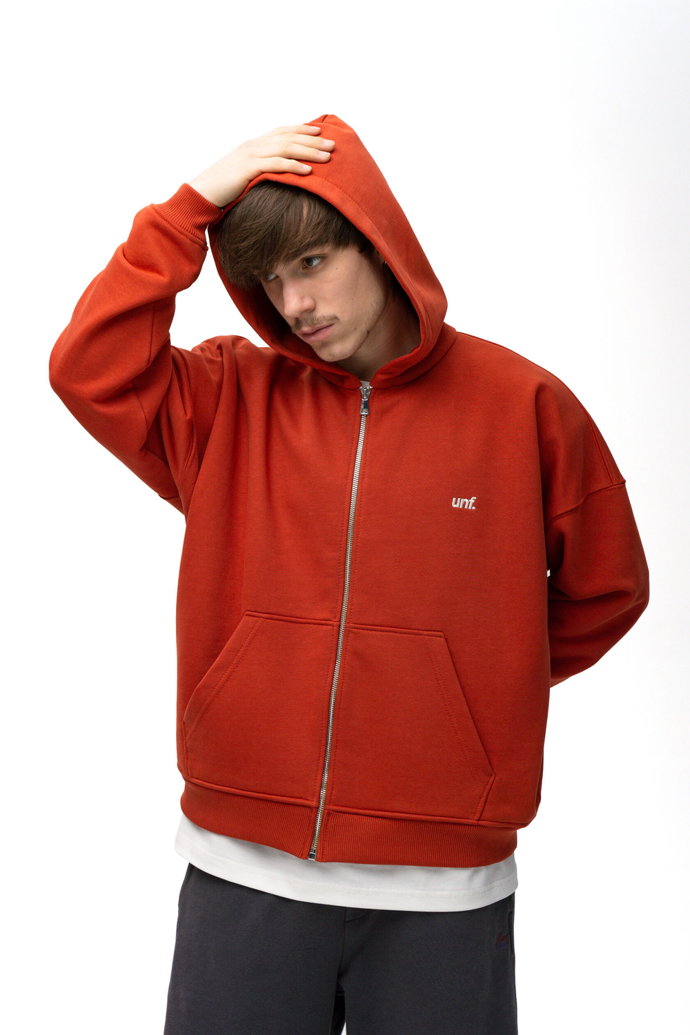 Худи UNIFORM Heavy Zip unf., Бордовый