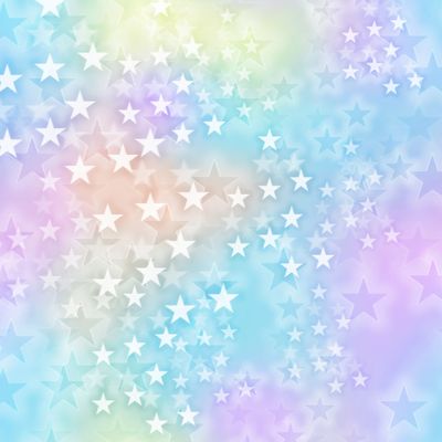 звёзды на голубом радужном фоне