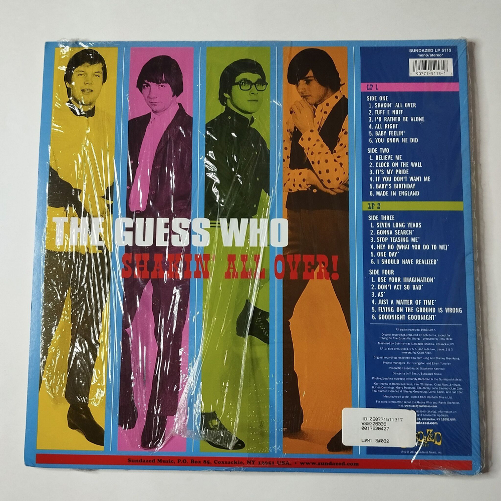 Винтажная виниловая пластинка LP The Guess Who Shakin' All Over (USA 2001)