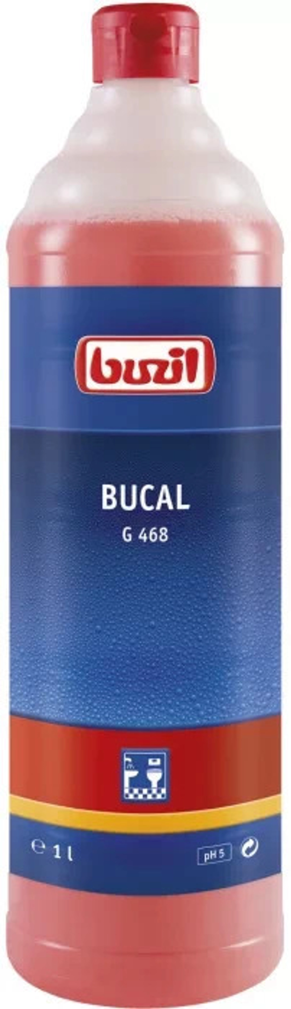 Bucal, средство для чистки сантехники, не содержащее кислоту, Buzil 1 л.