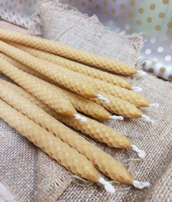 Свечи из натуральной вощины, 10 шт.