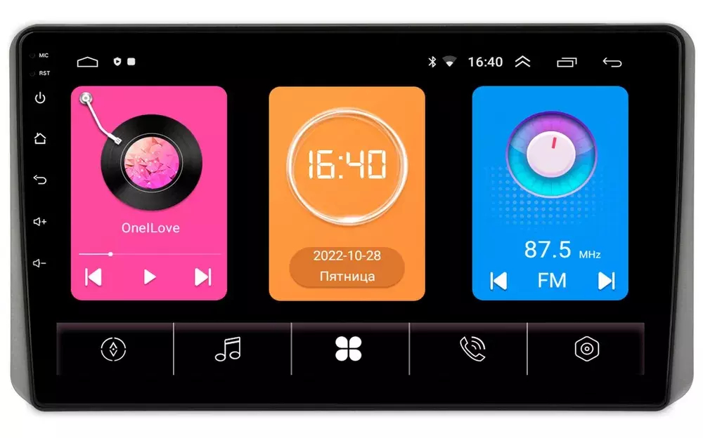 Магнитола для KIA Sportage 5 2021-2024+ (взамен 8", рамка-накладка под кожу) - OEM GT10-1453 на Android 10, 2Гб-16Гб