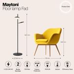 Напольный светильник (торшер) Maytoni MOD070FL-L12B3K