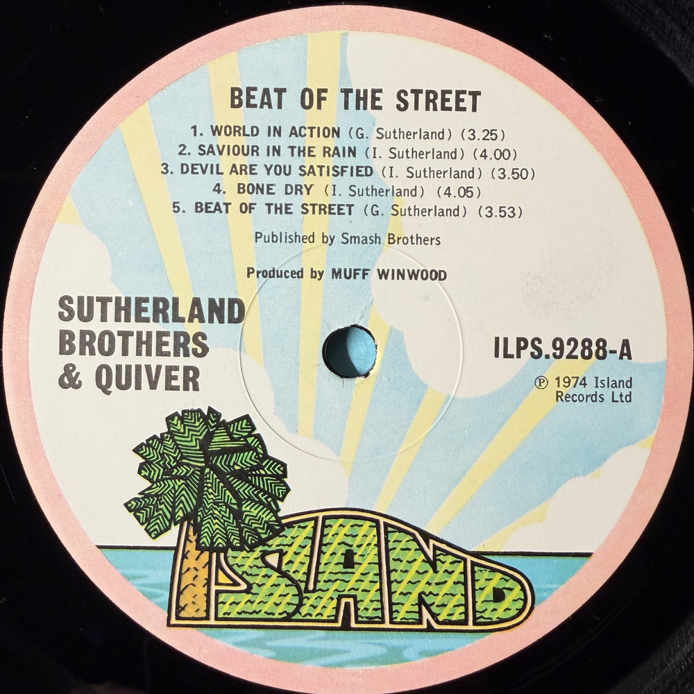 Sutherland Brothers & Quiver ‎– Beat Of The Street (Англия 1974г.) Т