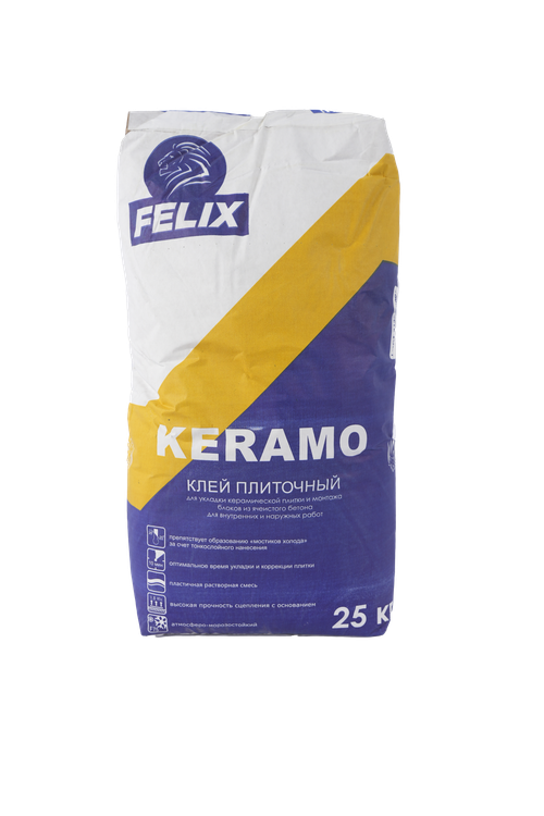 КЛЕЙ FELIX ПЛИТОЧНЫЙ KERAMO 25КГ