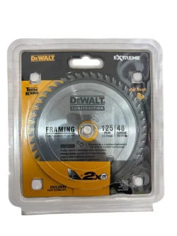 Диск по дереву 125x22.23; 48 зуб./Dewalt ,Диск пильный 125мм