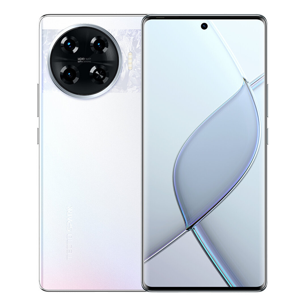 Смартфон TECNO SPARK 20 Pro+ 8/256 ГБ, 2 nano SIM, 6.78", Full HD, AMOLED, White