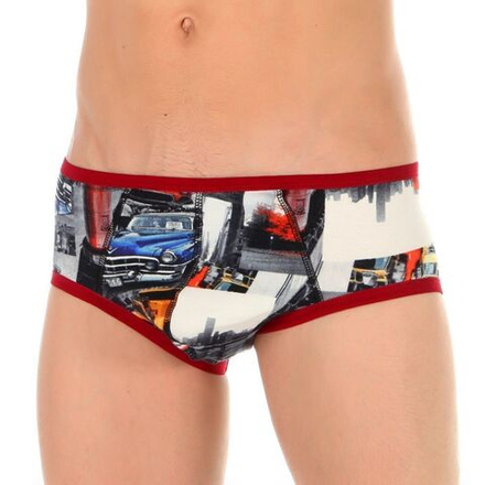 Трусы мужские брифы разноцветные с принтом Boefje 35734