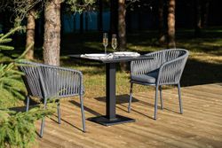 "Каффе" обеденная группа на 2 персоны, цвет "серый гранит"