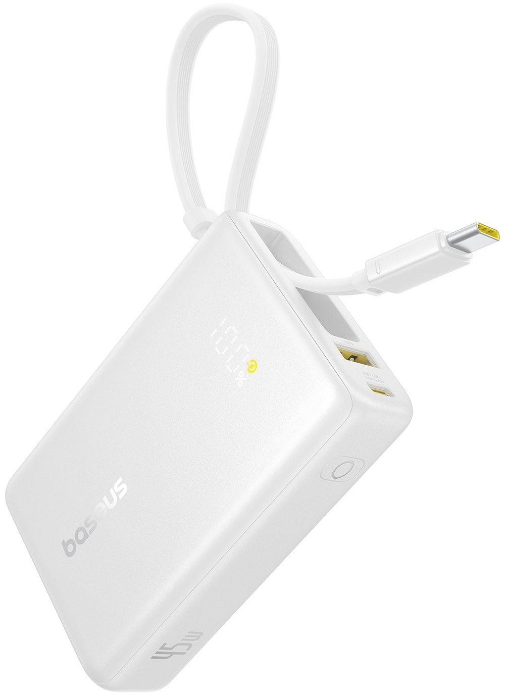 Внешний аккумулятор Baseus PicoGo 2C+U 45W 10000 мАч белый