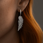 Серьги из серебра с фианитами 94025773