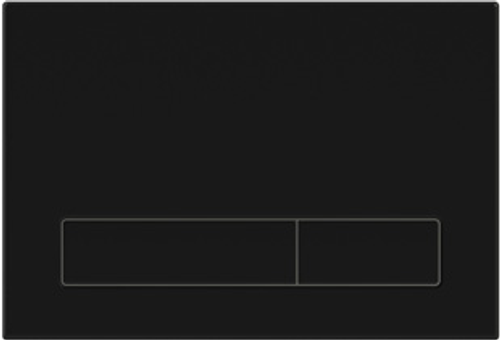 Смывная клавиша KKPol M16 , цвет: черный матовый (пластик)