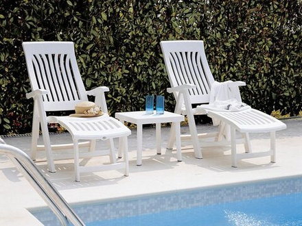 Столик пластиковый для лежака Nardi Rodi, белый