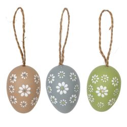 GAEM Набор из 3-х изделий декоративных подвесных "Яйцо" (4*6), L13 W7 H4 см