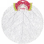 Салфетка на стол 38см «Дерево паутинка» серебро