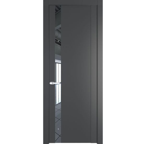 Межкомнатная дверь эмаль Profil Doors 1.2P графит зеркало