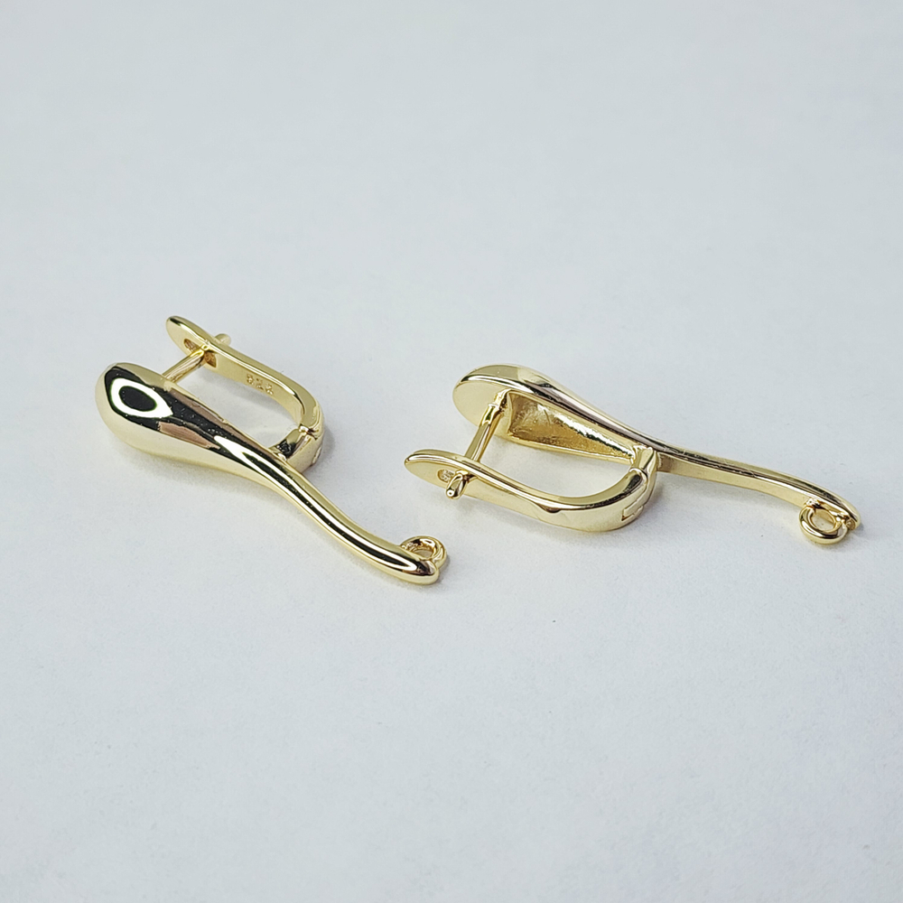 Ювелирные швензы, английский замок, позолота, люкс фурнитура