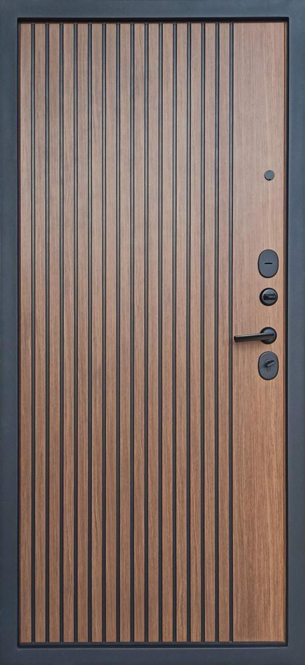 Дверь входная Юта  дуб темный