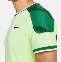 Мужская теннисная футболка Nike Court Slam Dri-Fit Tennis Top - barely volt/malachite/barely volt/black