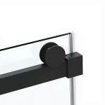 Душевой уголок Vincea Como Soft VSR-1CS8014CLB 140x80 стекло прозрачное/профиль черный