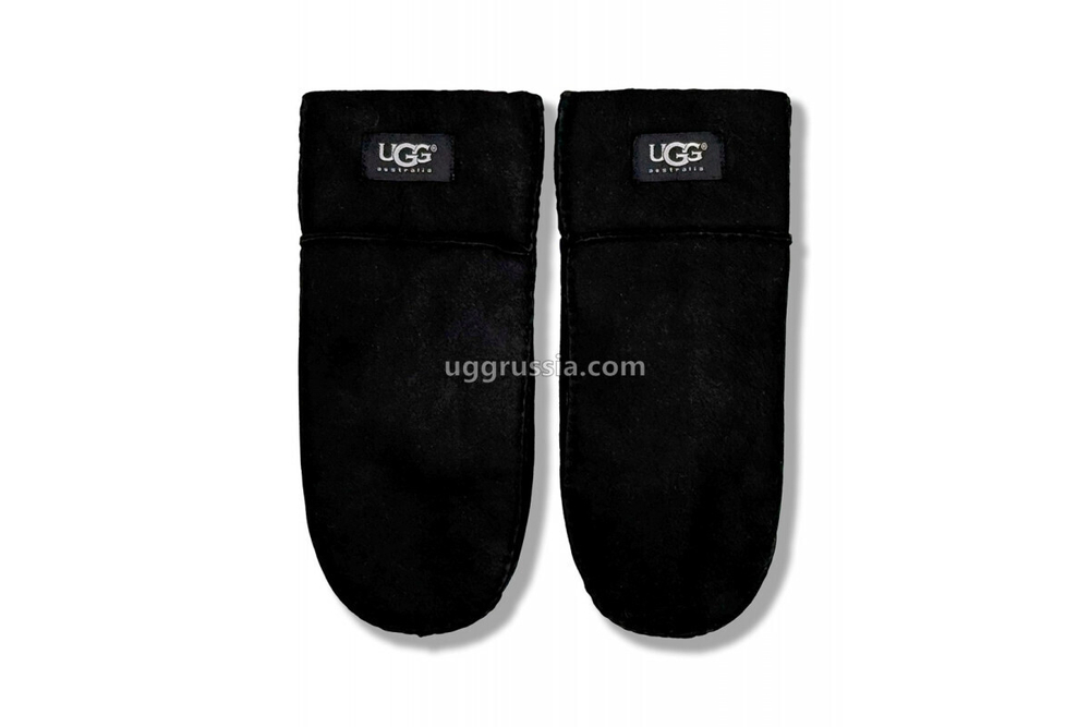 UGG Варежки Замшевые Мужские Черные