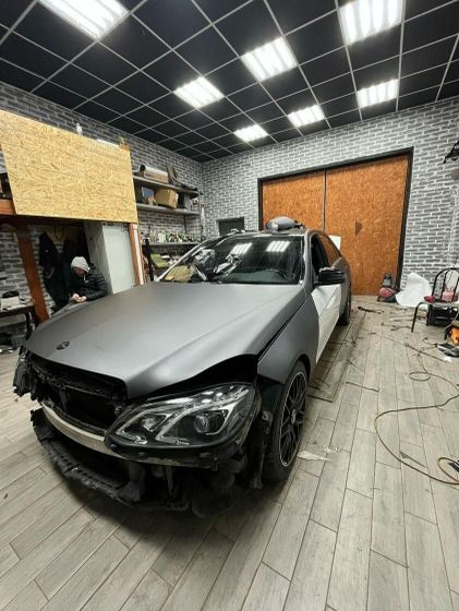 Пленка матовая серая графит Cold Gray Carbins