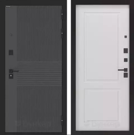 Входная металлическая дверь Бункер HIT Хит B-05/ ФЛ-609 Белый софт