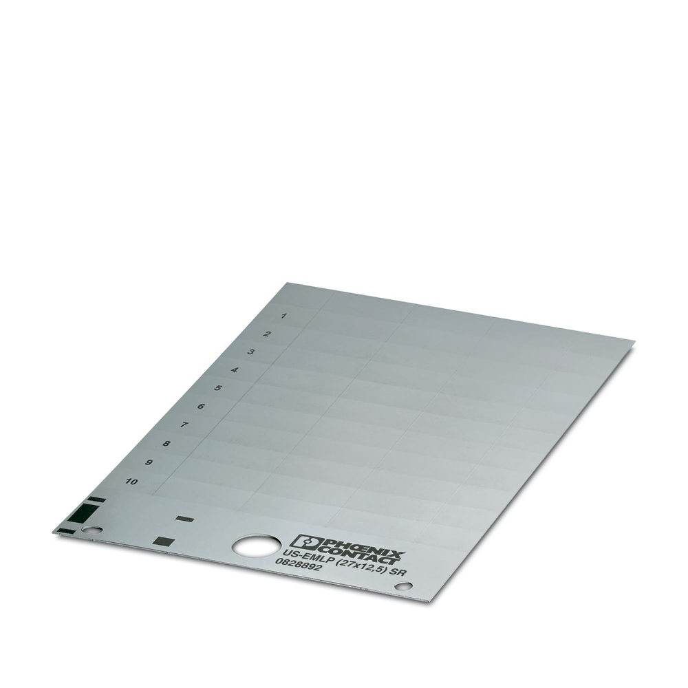 0828892 - US-EMLP (27X12,5) SR - Пластиковая табличка