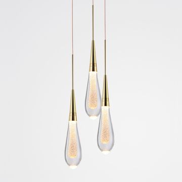 Стеклянный подвесной светильник в форме капли FIAL