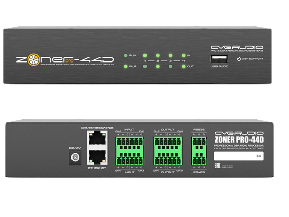 CVGAUDIO ZONER pro-44D звуковой матричный инсталляционный DSP процессор